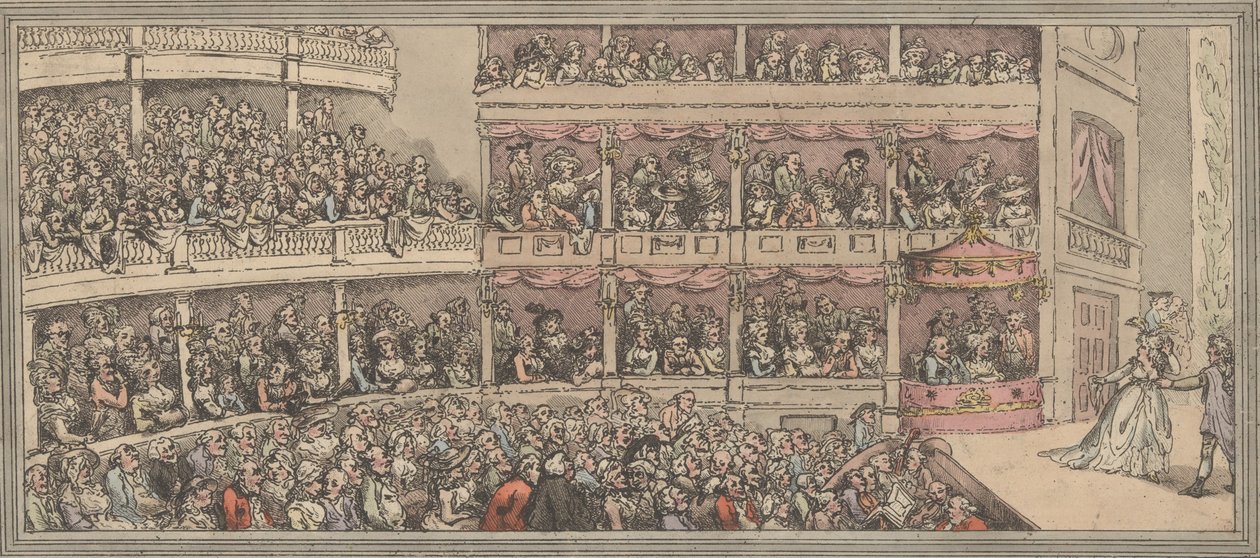 Covent Garden Tiyatrosu, 1792., 1792. by Thomas Rowlandson