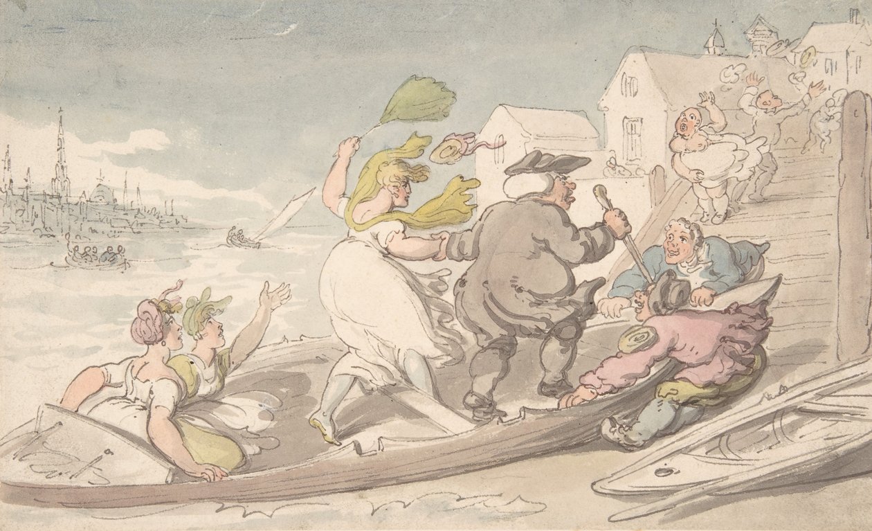 Doğu Rüzgarları, yaklaşık 1810. by Thomas Rowlandson.