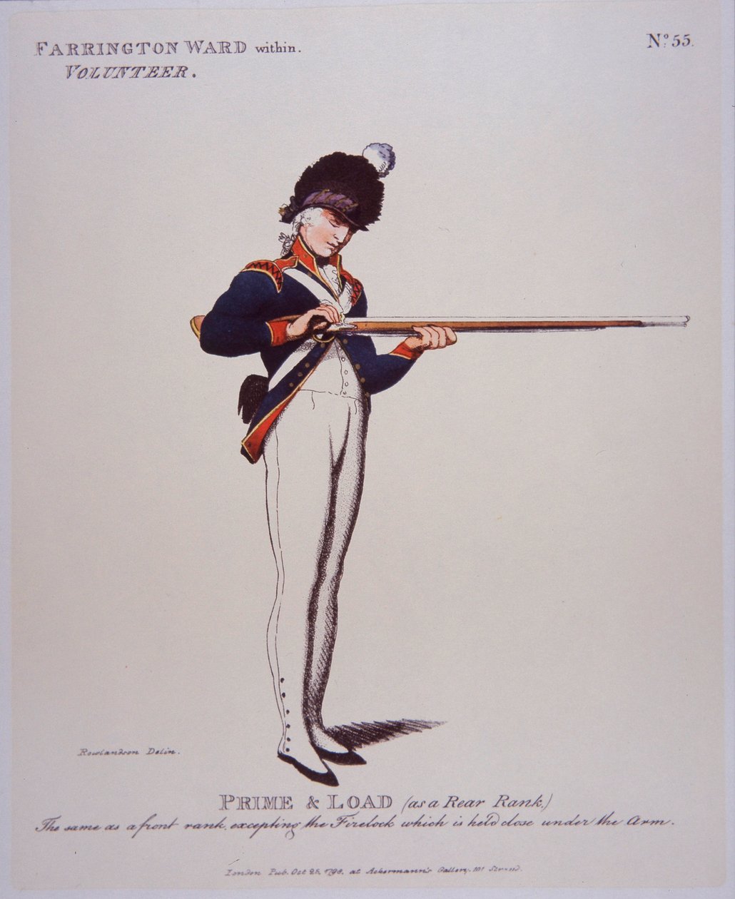 Farringdon Ward İçinde Gönüllü, Hazırla ve Yükle by Thomas Rowlandson