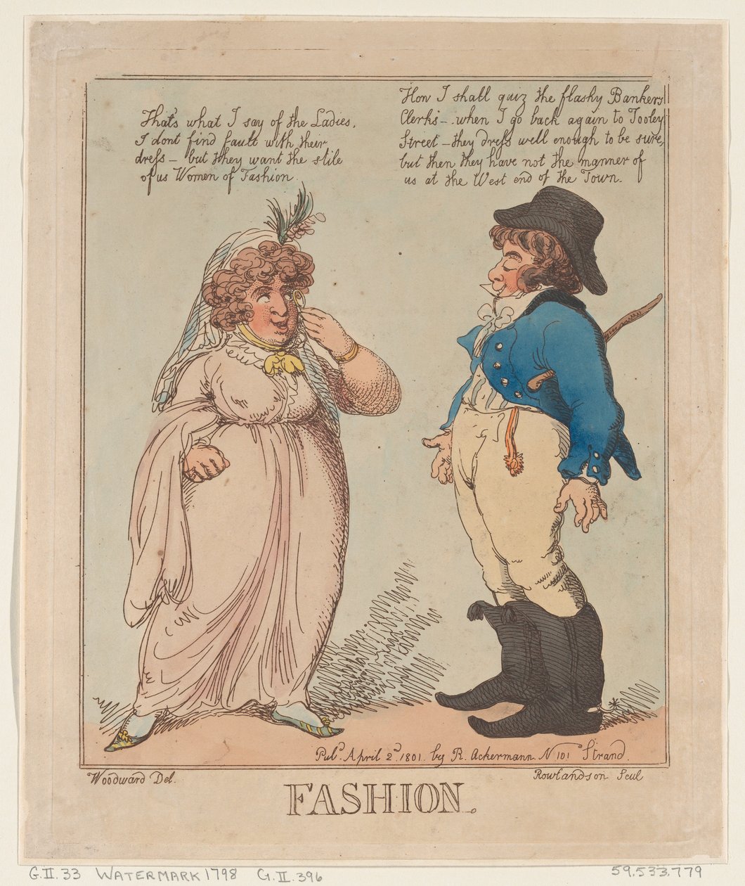 Moda, 2 Nisan 1801., 2 Nisan 1801. by Thomas Rowlandson