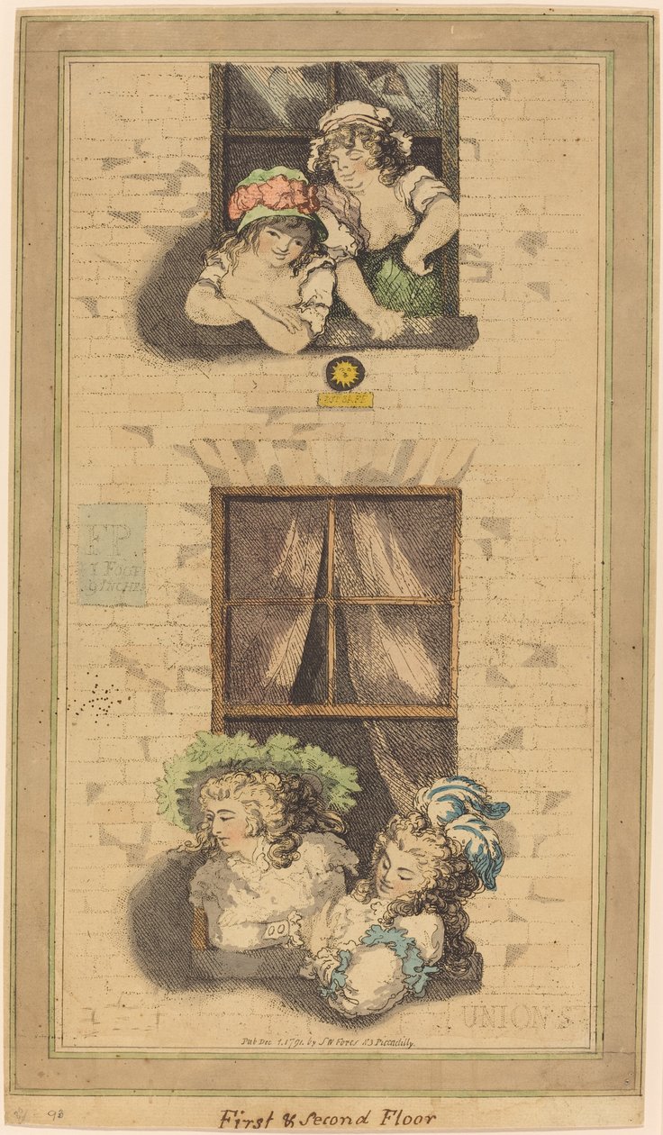 Birinci ve İkinci Kat by Thomas Rowlandson