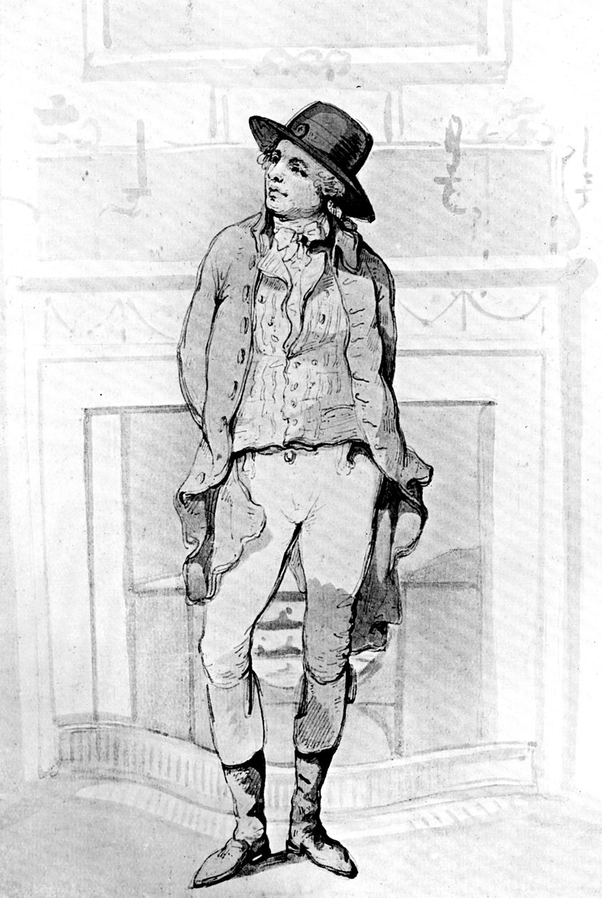 George Morland, 1786. by Thomas Rowlandson