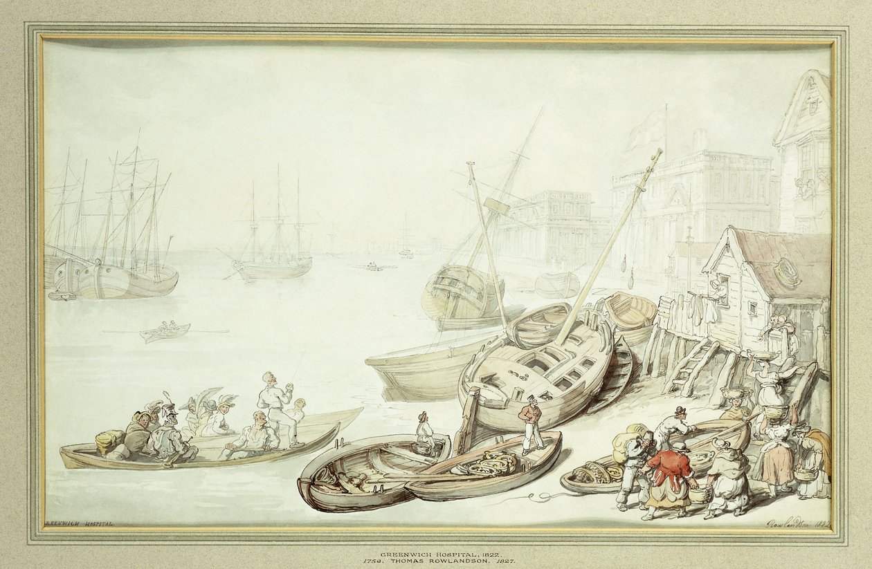 Greenwich Hastanesi, 1822 by Thomas Rowlandson