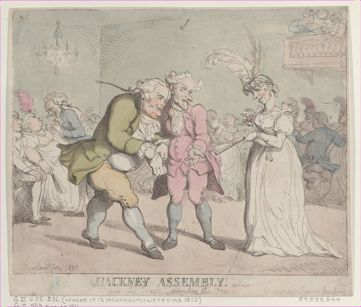 Hackney Meclisi, 1802., 1802. by Thomas Rowlandson
