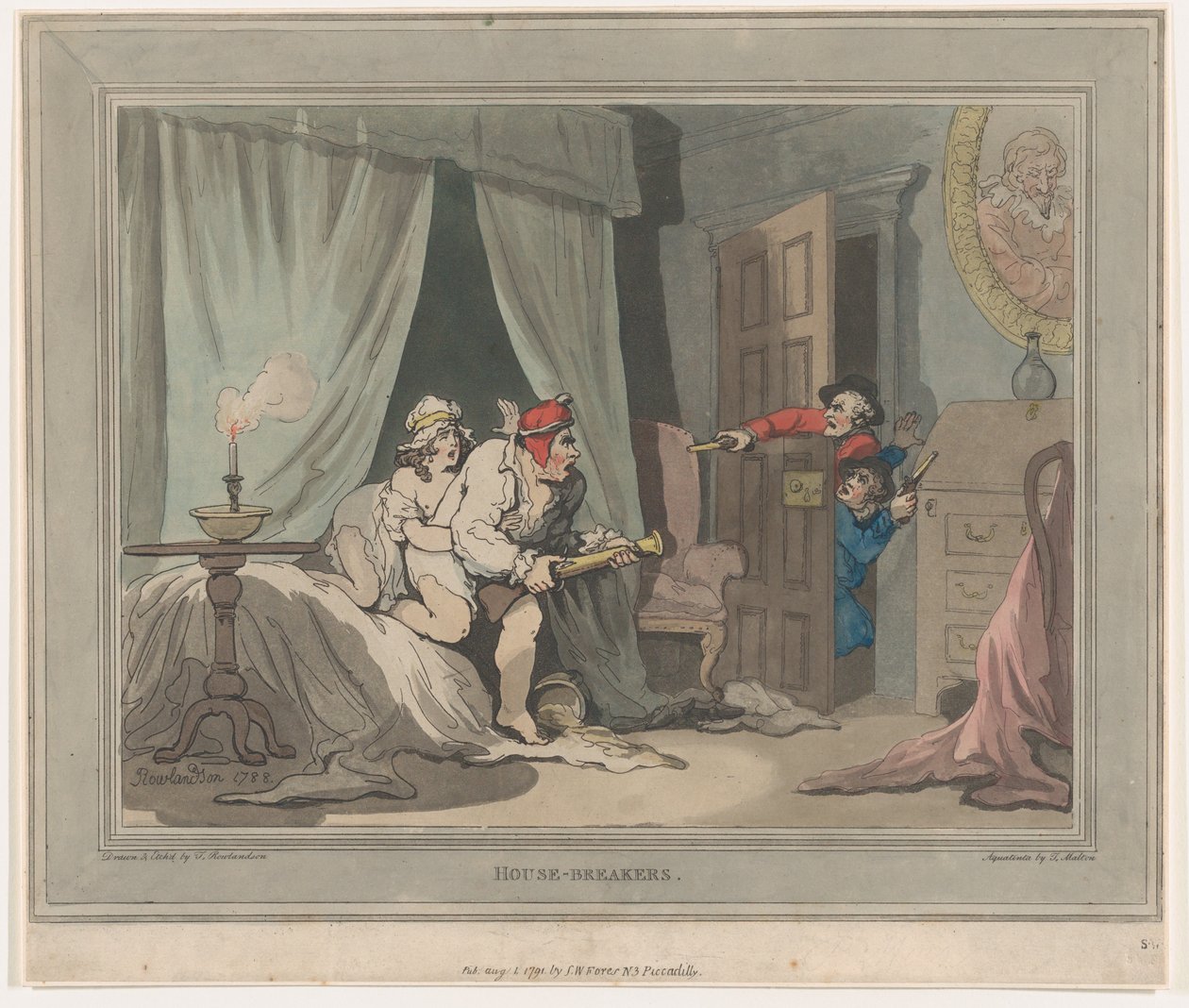 House-breakers, 1 Ağustos 1791., 1 Ağustos 1791 by Thomas Rowlandson