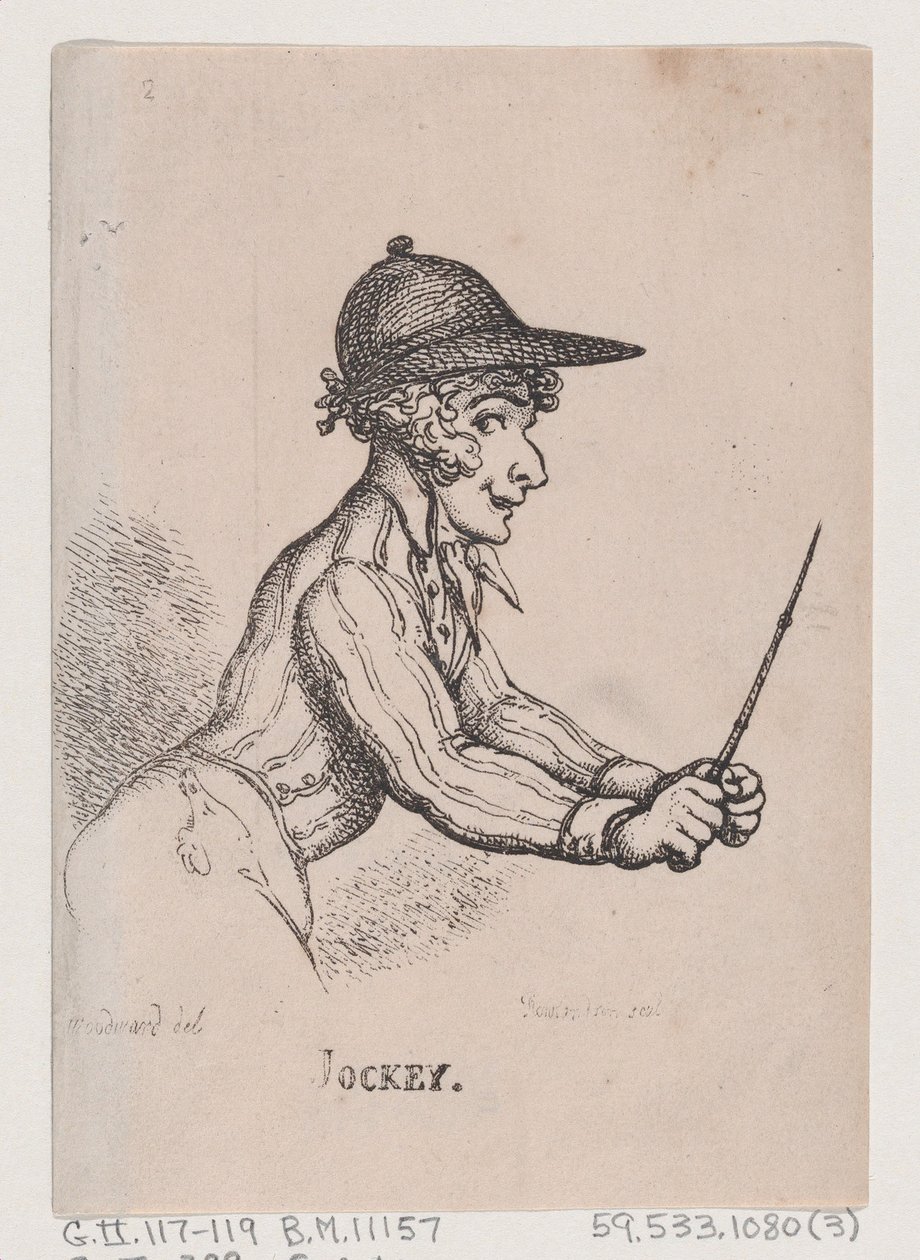 Jokey, Nisan 1808., Nisan 1808. by Thomas Rowlandson