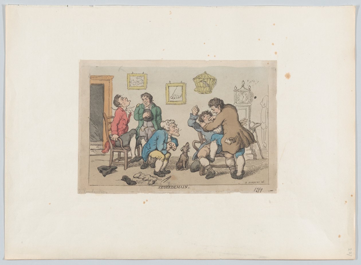 Legerdemain, 1799., 1799. by Thomas Rowlandson