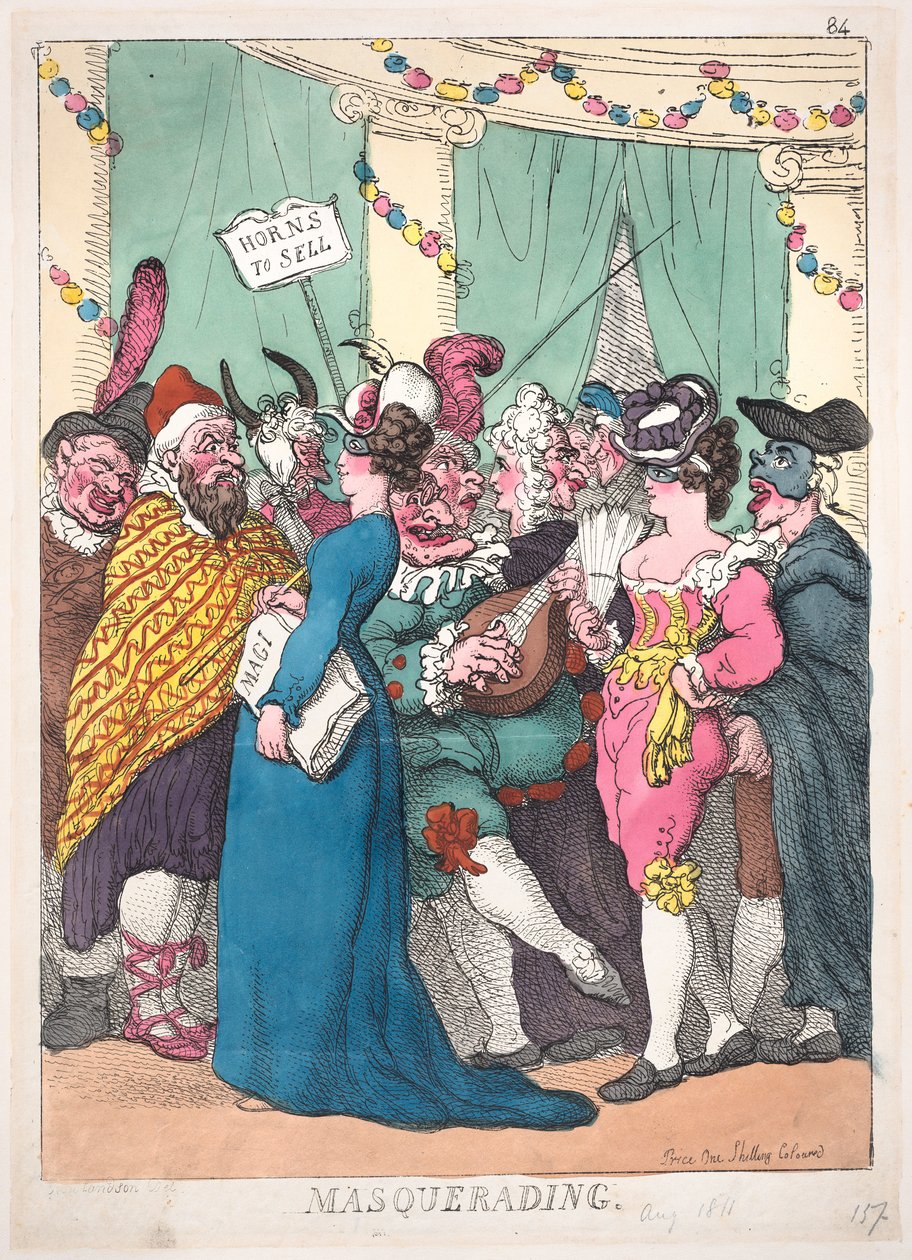 Maskeli balo, 30 Ağustos 1811., 30 Ağustos 1811. by Thomas Rowlandson
