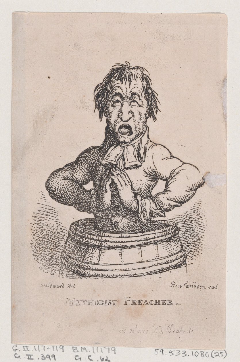 Metodist Vaiz, Nisan 1808., Nisan 1808. by Thomas Rowlandson