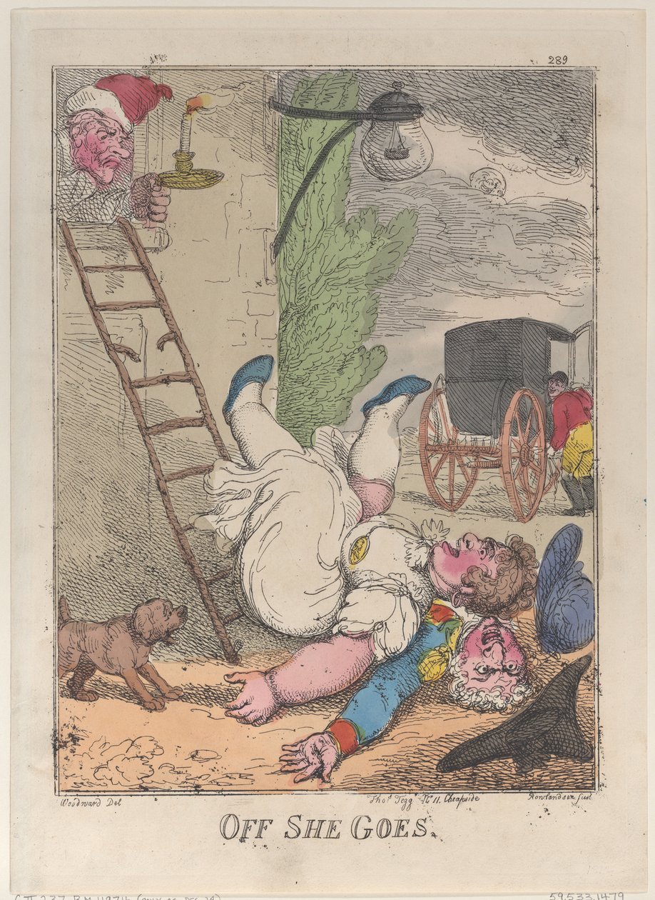 Gidiyor, 1812., 1812. by Thomas Rowlandson