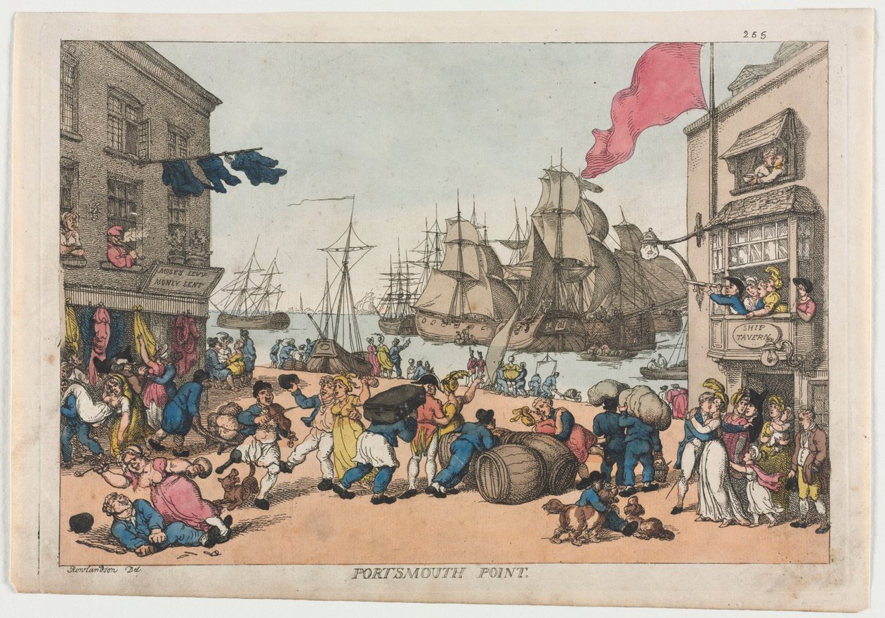 Portsmouth Noktası by Thomas Rowlandson