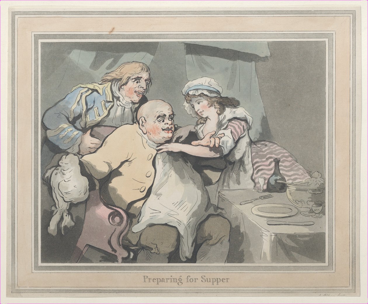 Akşam Yemeğine Hazırlık, 1790., 1790. by Thomas Rowlandson