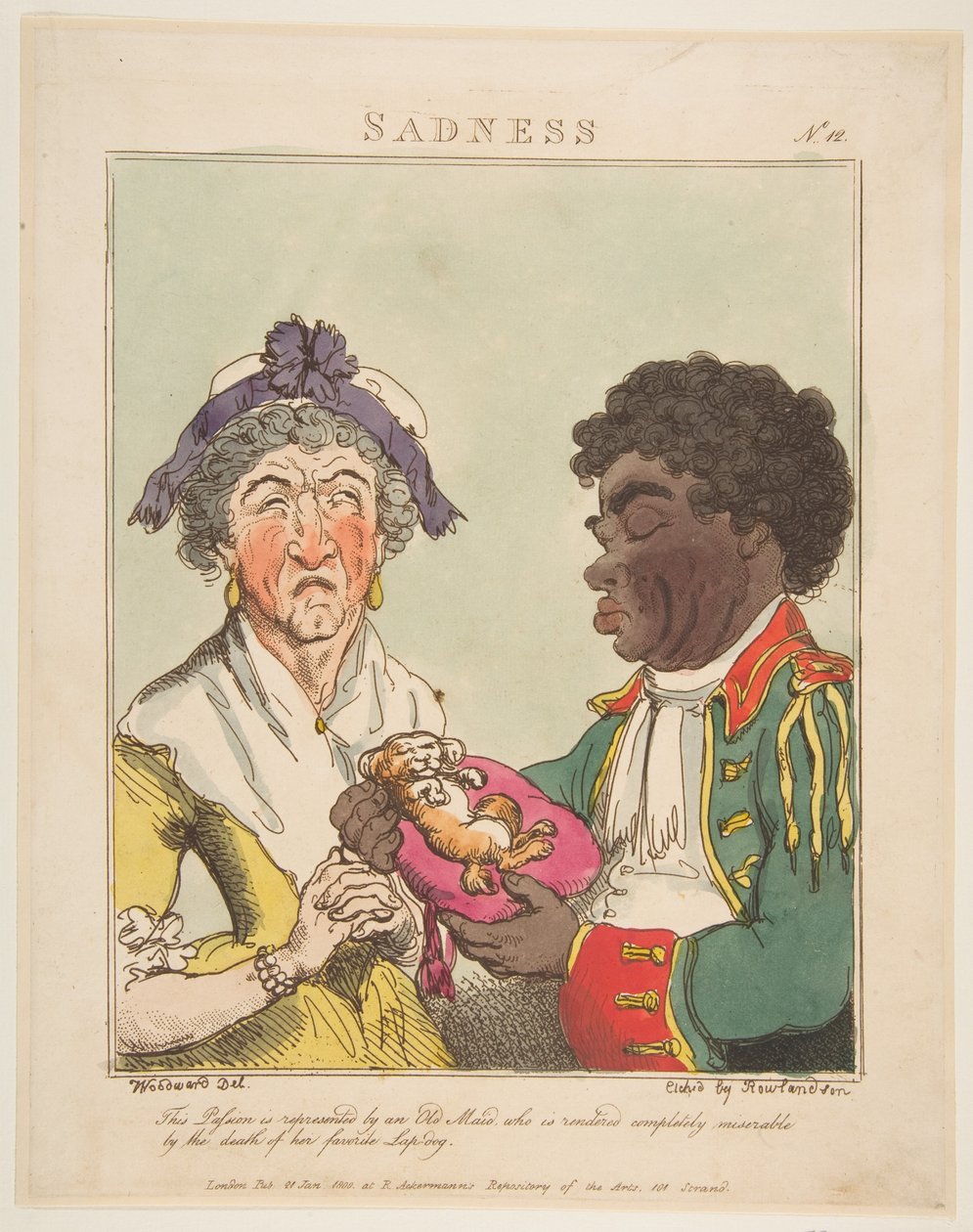 Hüzün, 21 Ocak 1800. by Thomas Rowlandson