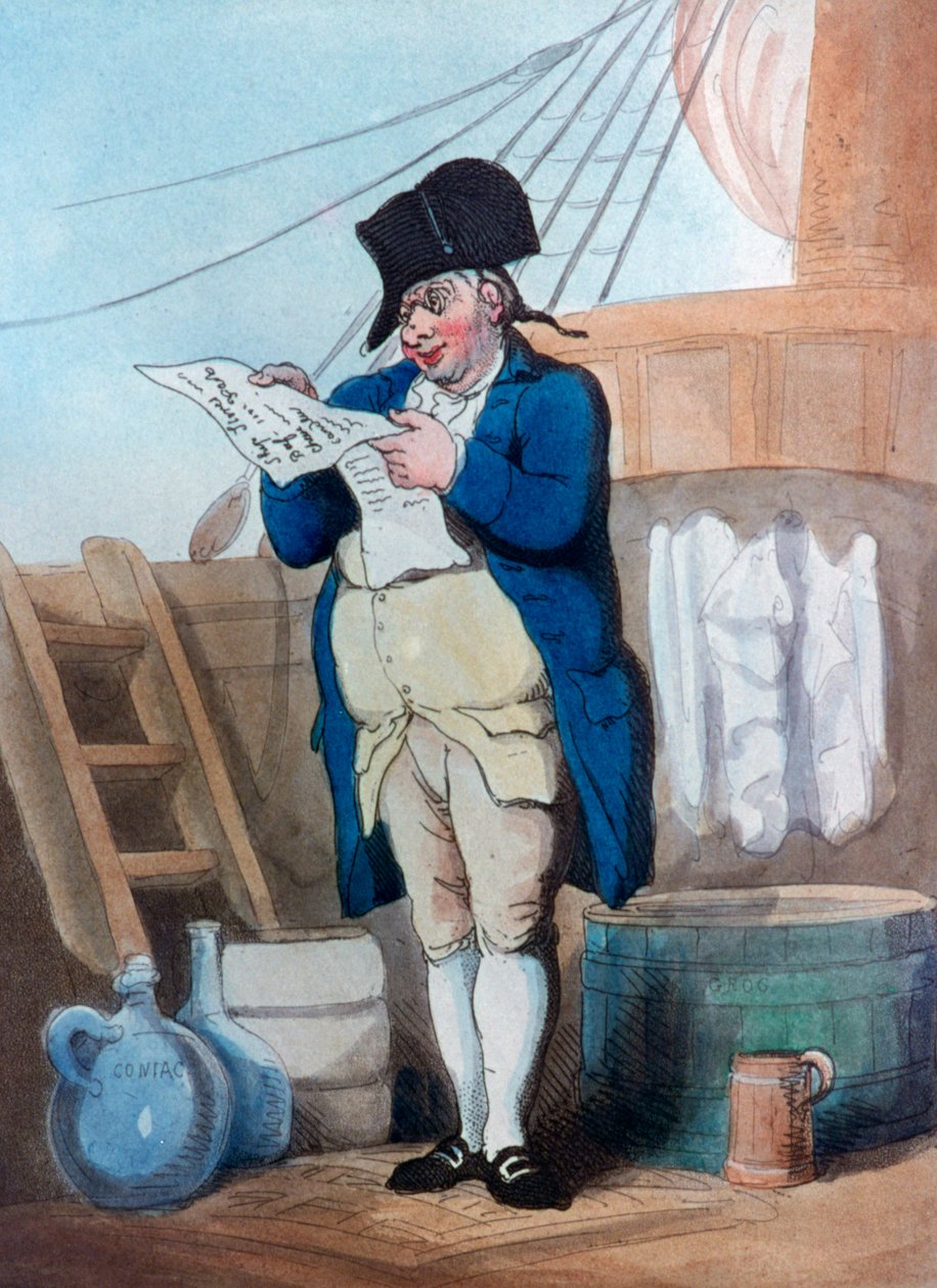 Gemiler Mağaza Memuru, 1799 by Thomas Rowlandson