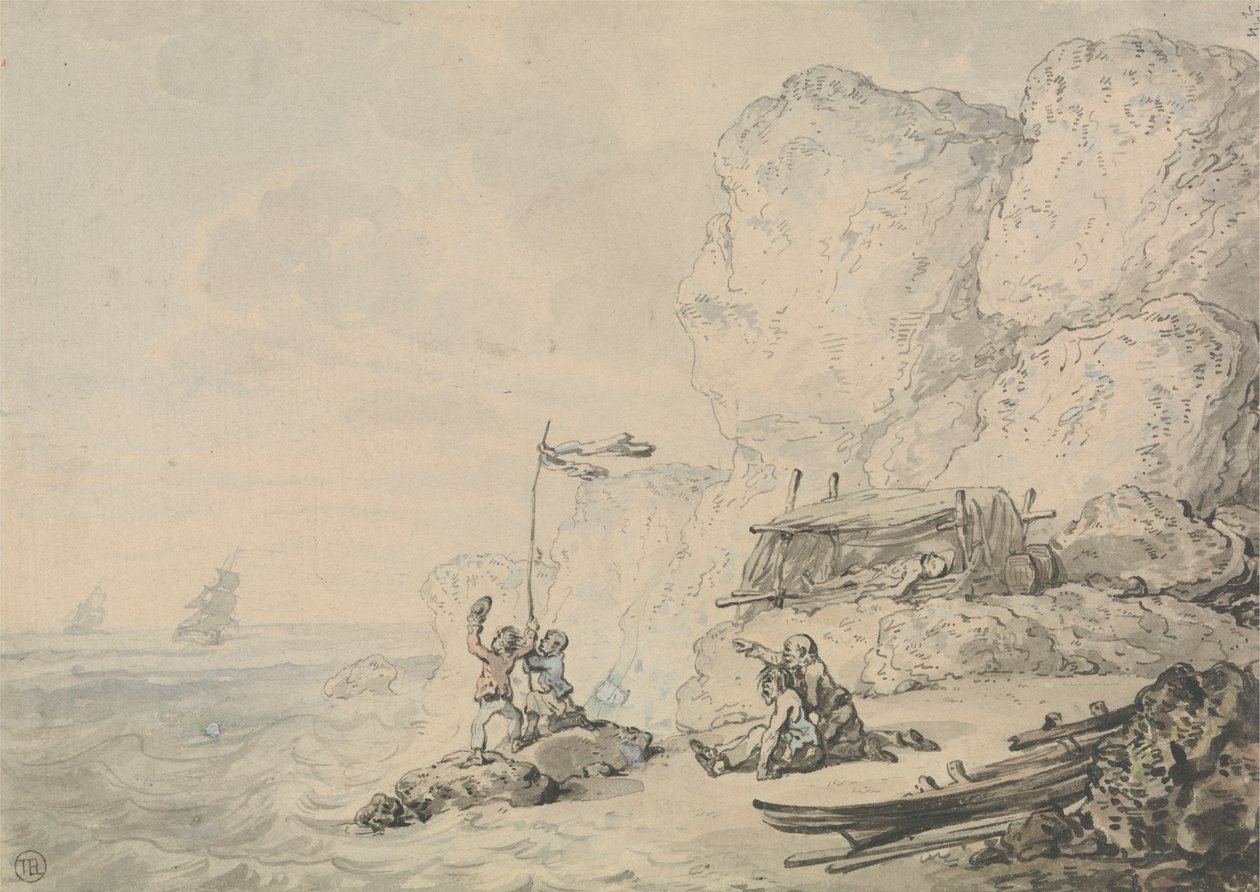 Batık Denizciler by Thomas Rowlandson