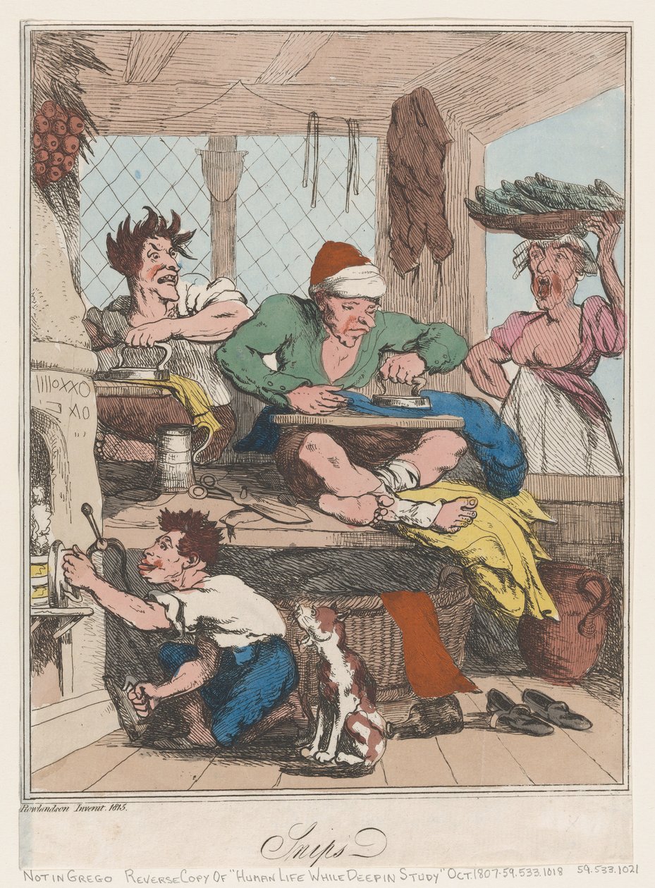 Snips, 1815., 1815. by Thomas Rowlandson