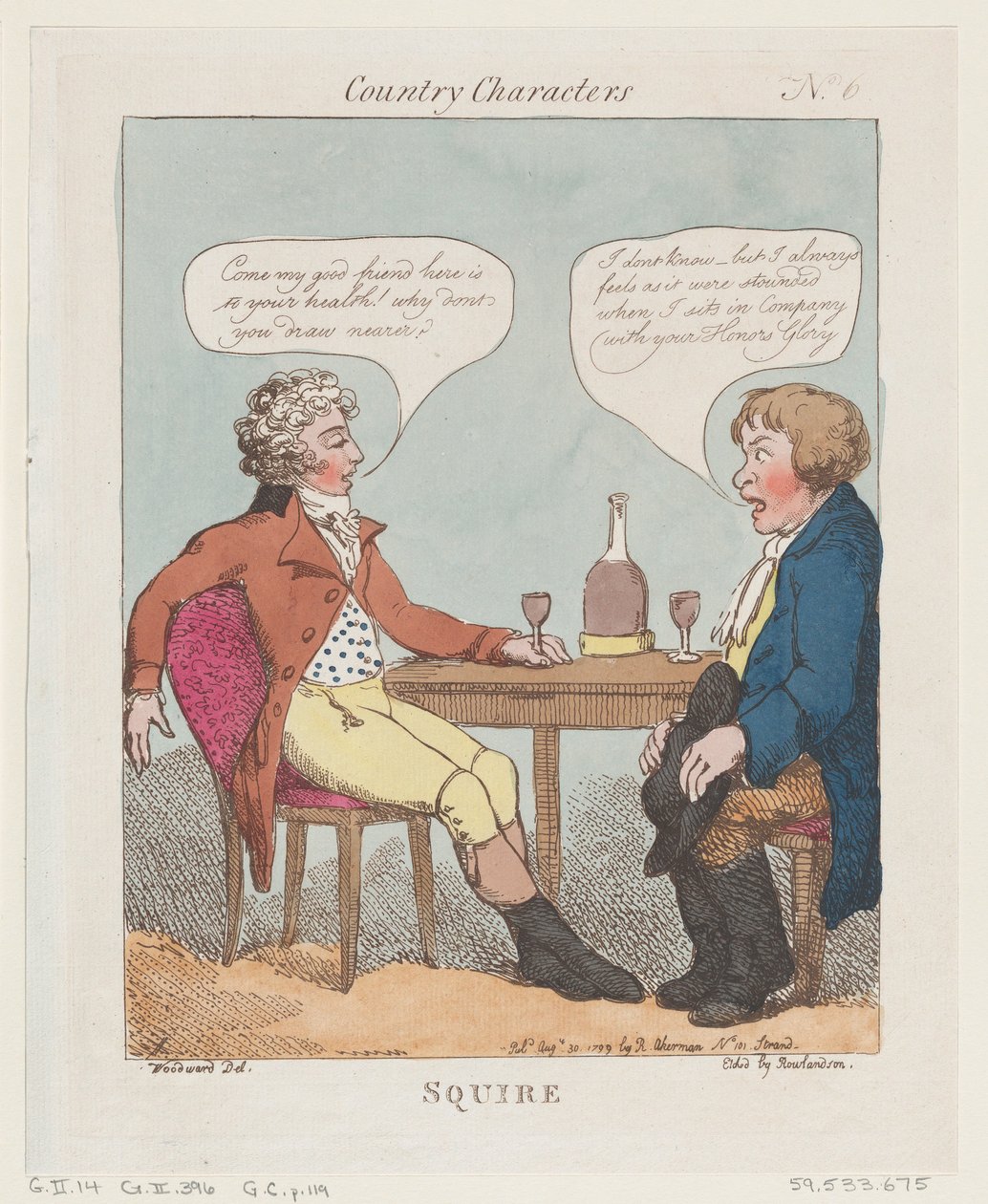 Squire, 30 Ağustos 1799., 30 Ağustos 1799. by Thomas Rowlandson