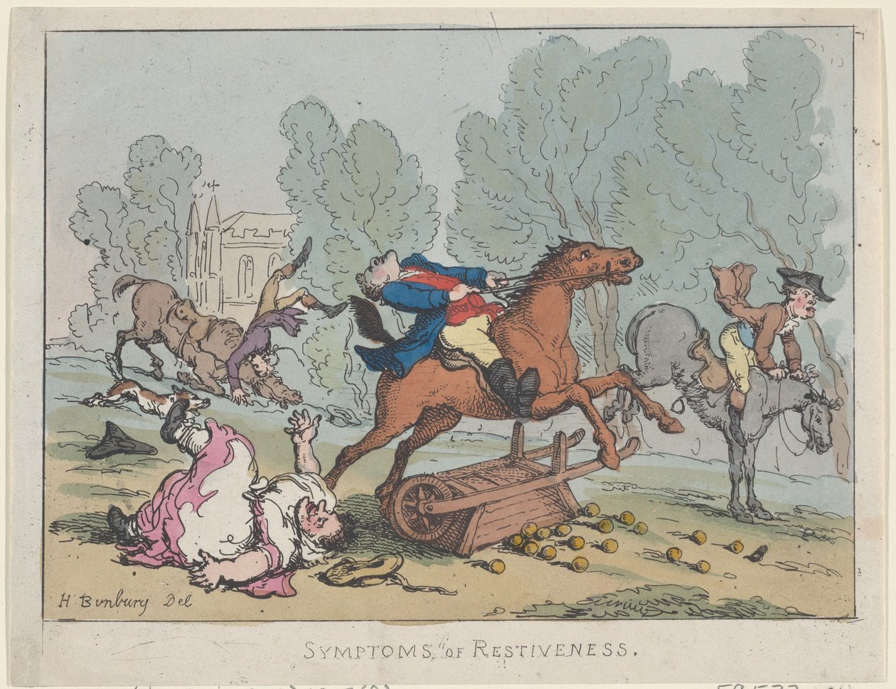 Huzursuzluk Belirtileri, 1807., 1807. by Thomas Rowlandson