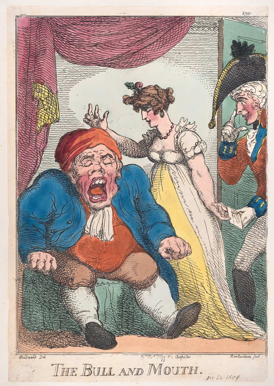 Boğa ve Ağız, 1808-09., 1808-09. by Thomas Rowlandson