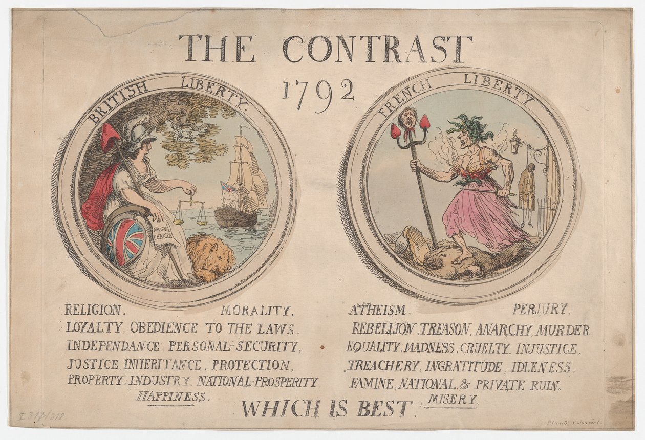 Kontrast, Aralık 1792., Aralık 1792. by Thomas Rowlandson