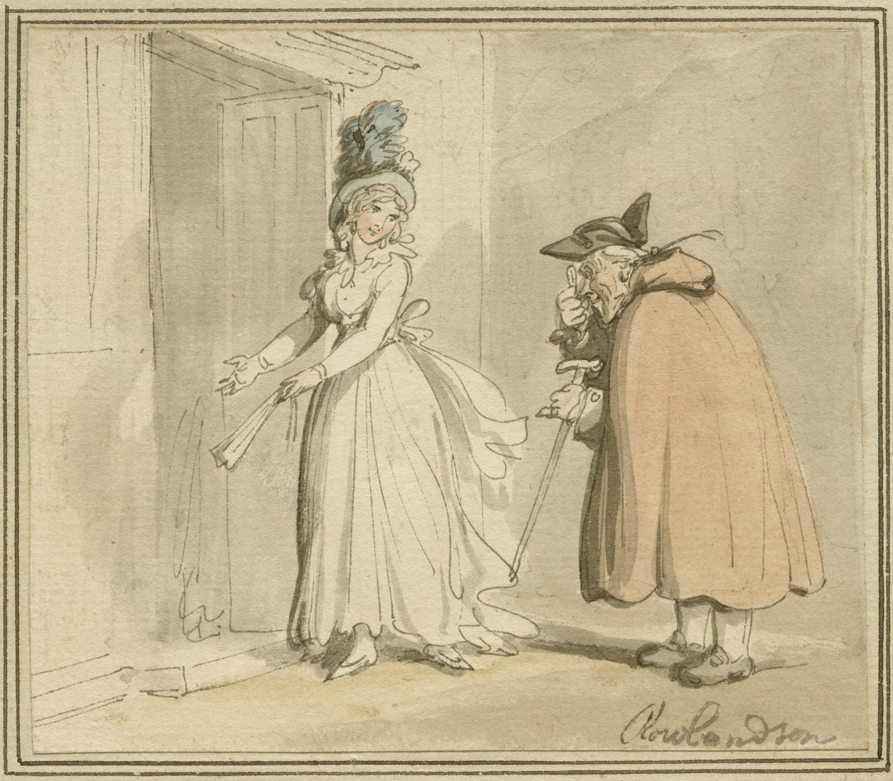 Fahişe, c.1785-1800 by Thomas Rowlandson