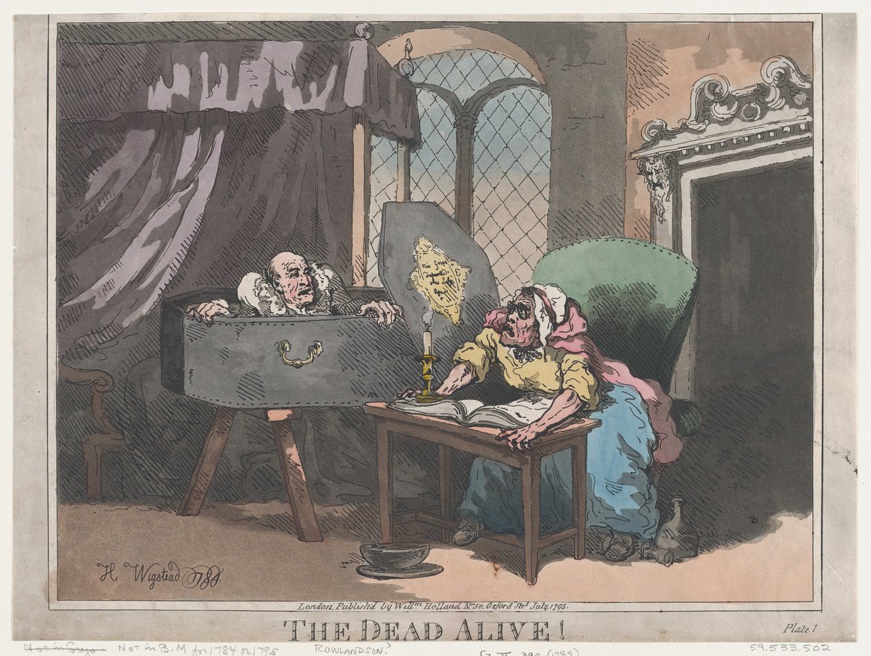 The Dead Alive!, Temmuz 1795., Temmuz 1795. by Thomas Rowlandson