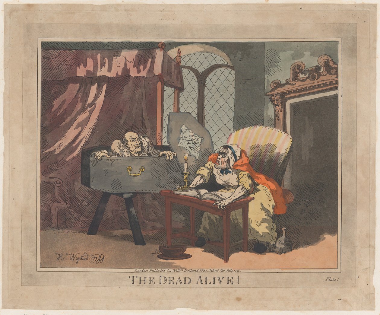 The Dead Alive!, Temmuz 1795., Temmuz 1795. by Thomas Rowlandson
