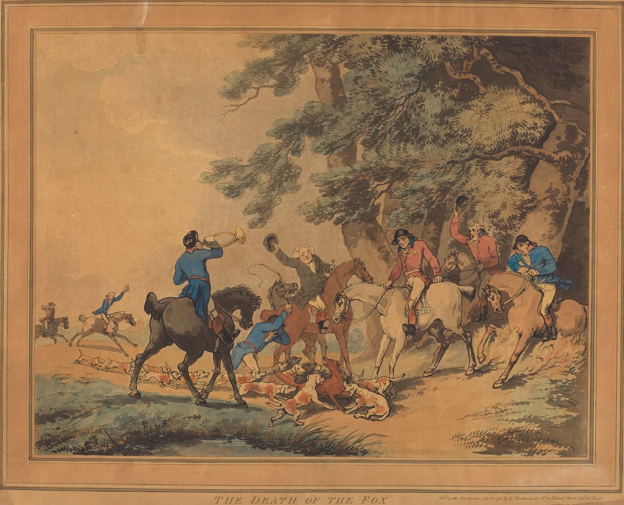 Tilkinin Ölümü by Thomas Rowlandson