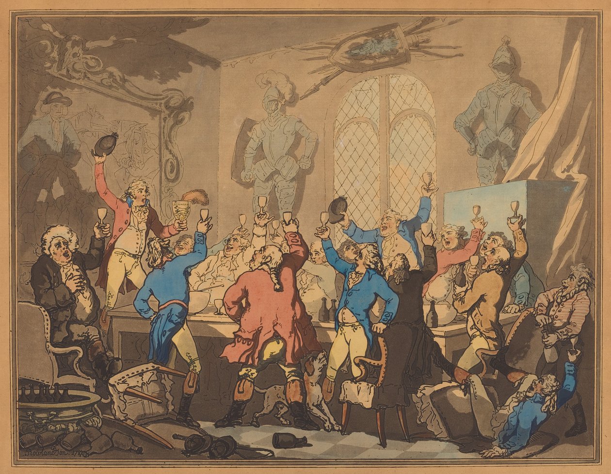 Akşam Yemeği, 1787. by Thomas Rowlandson