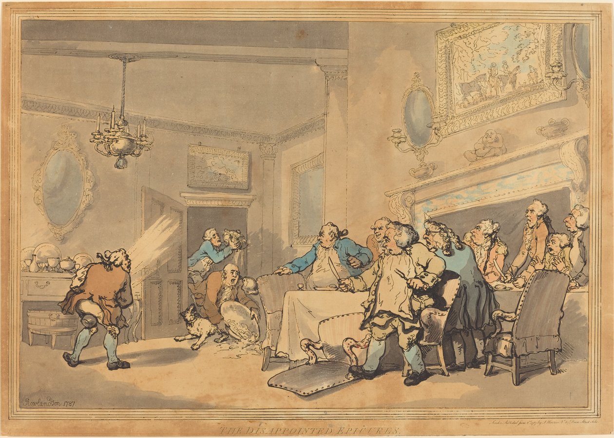 Hayal kırıklığına uğramış Epicures by Thomas Rowlandson