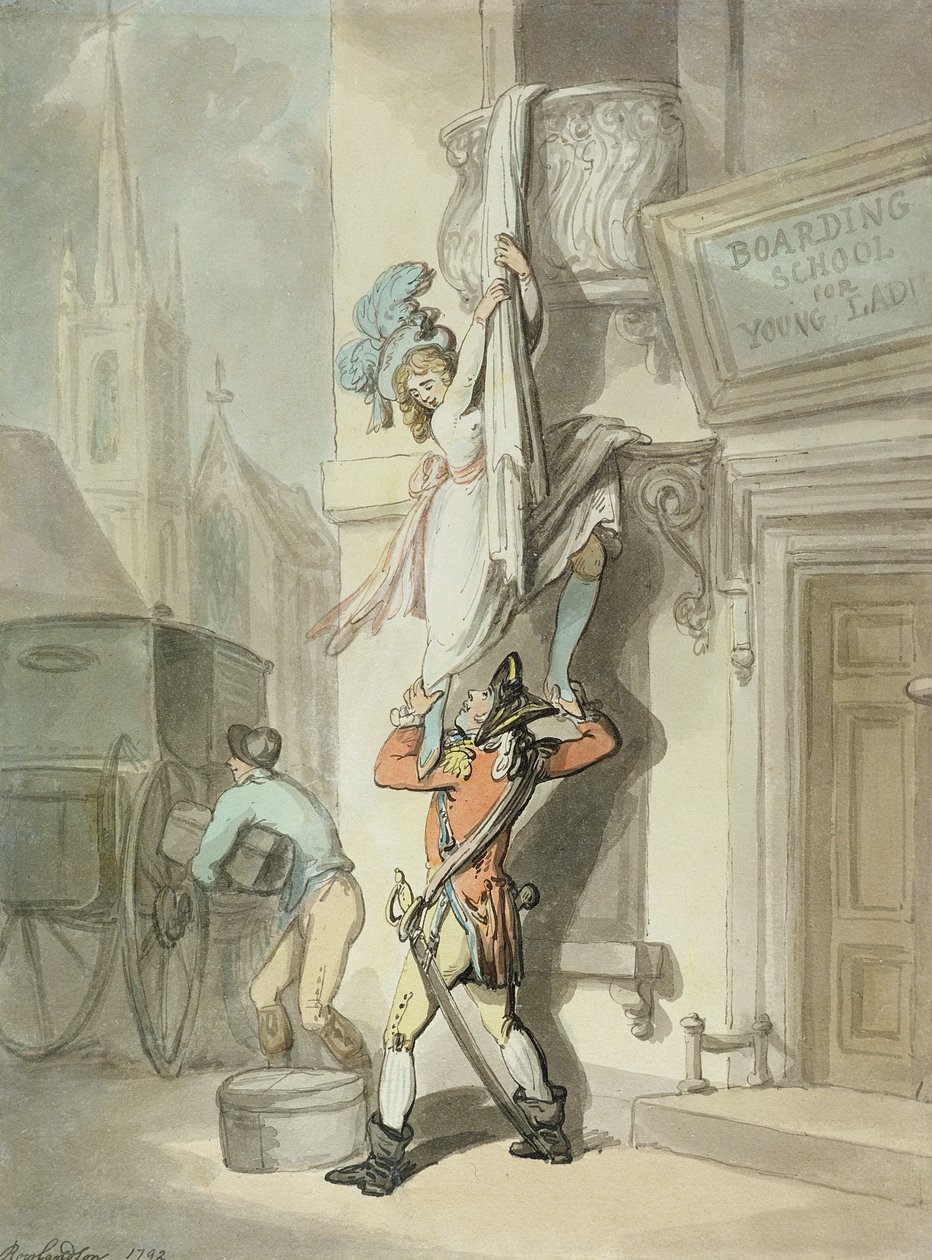 kaçış by Thomas Rowlandson