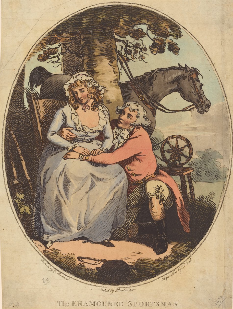 Aşık Sporcu. by Thomas Rowlandson
