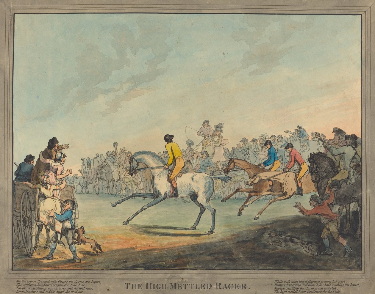 Yüksek Hırslı Yarışçı by Thomas Rowlandson