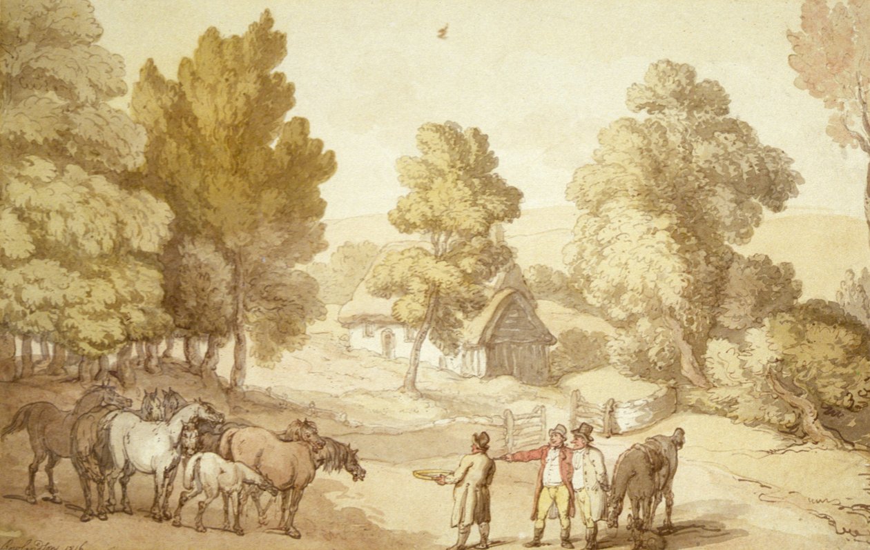 at tüccarı by Thomas Rowlandson