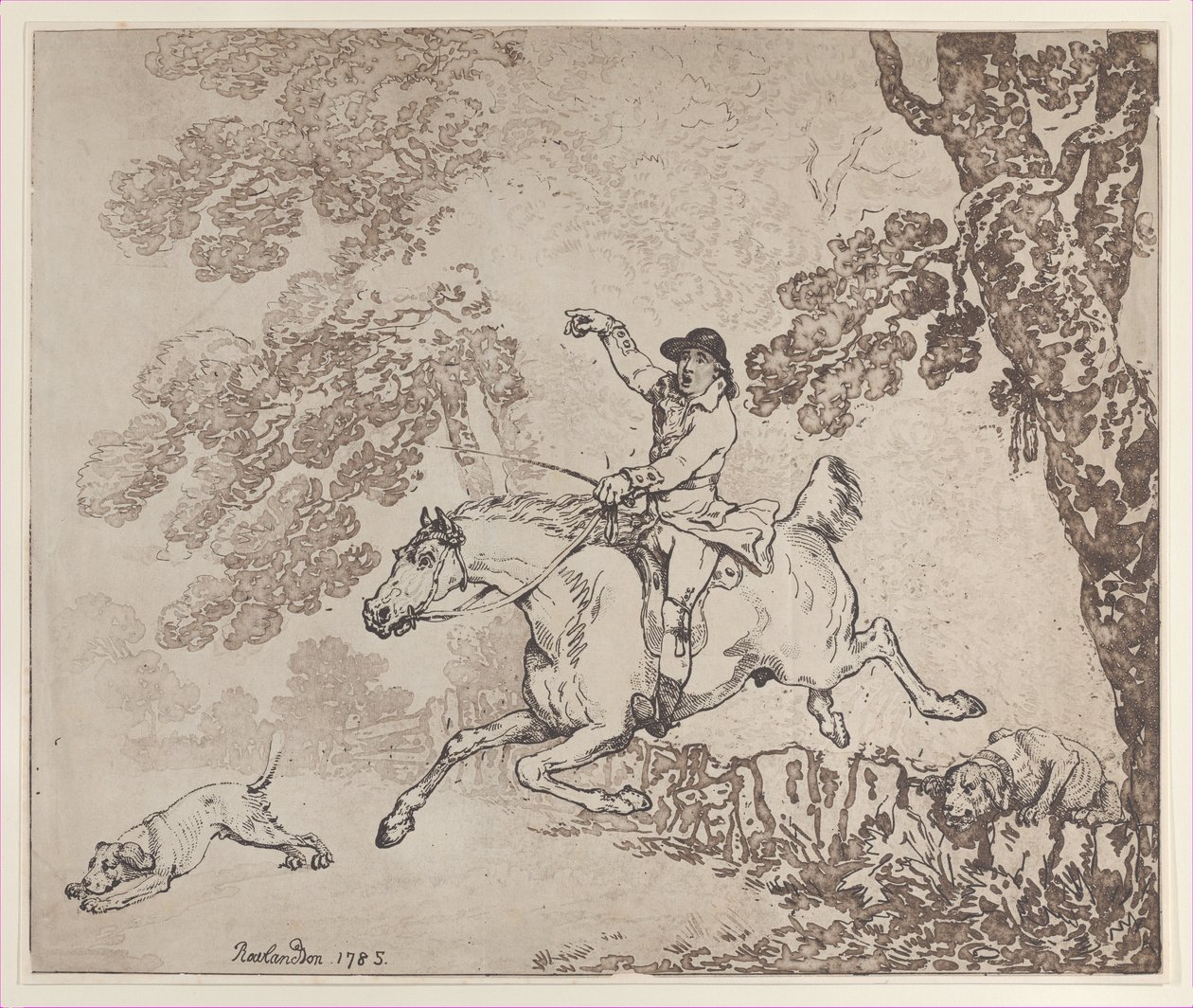 Avcı, 1785., 1785. by Thomas Rowlandson
