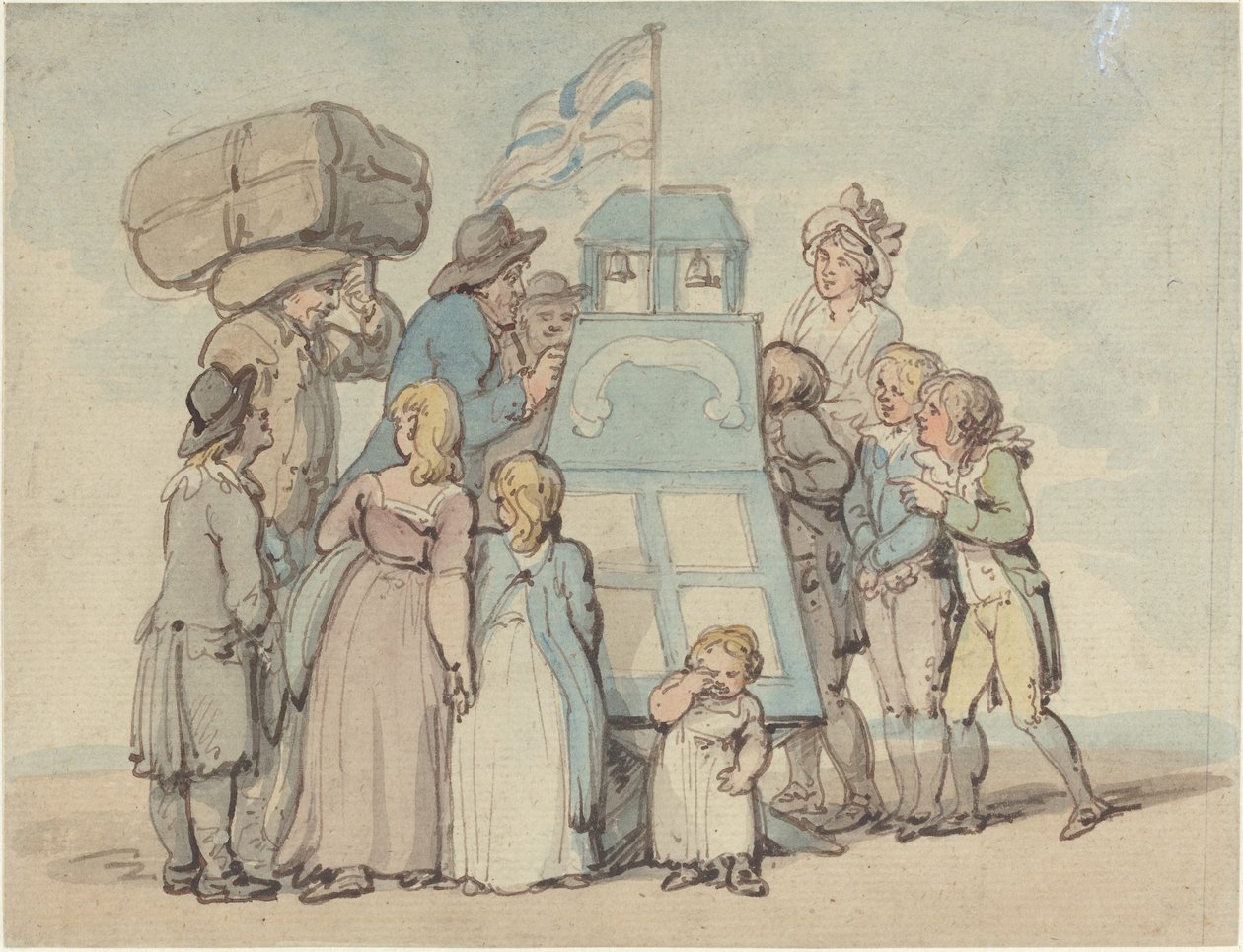 dikizleme gösterisi by Thomas Rowlandson