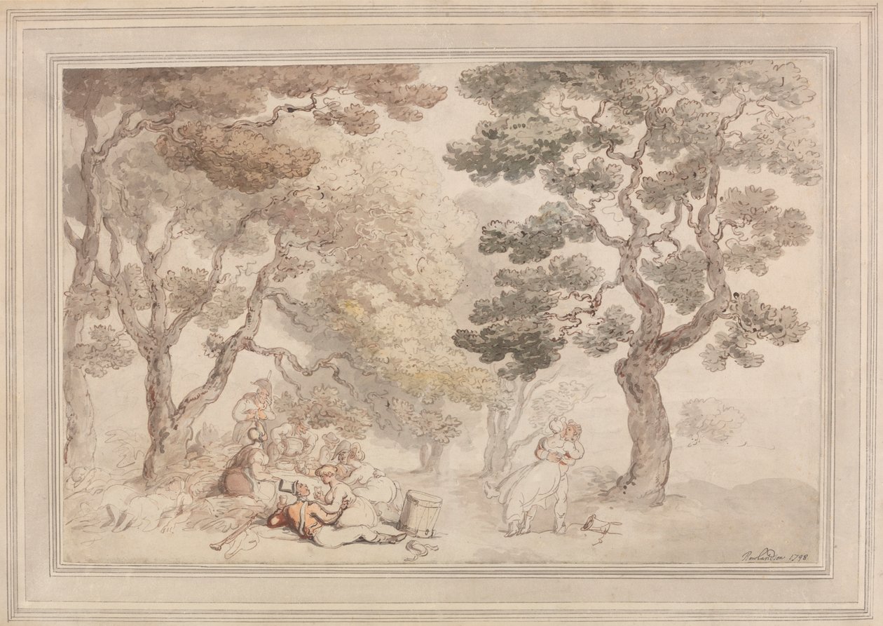 Piknik by Thomas Rowlandson