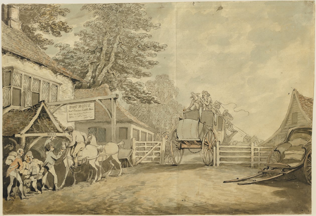 Posta Evi, c.1778–80 by Thomas Rowlandson