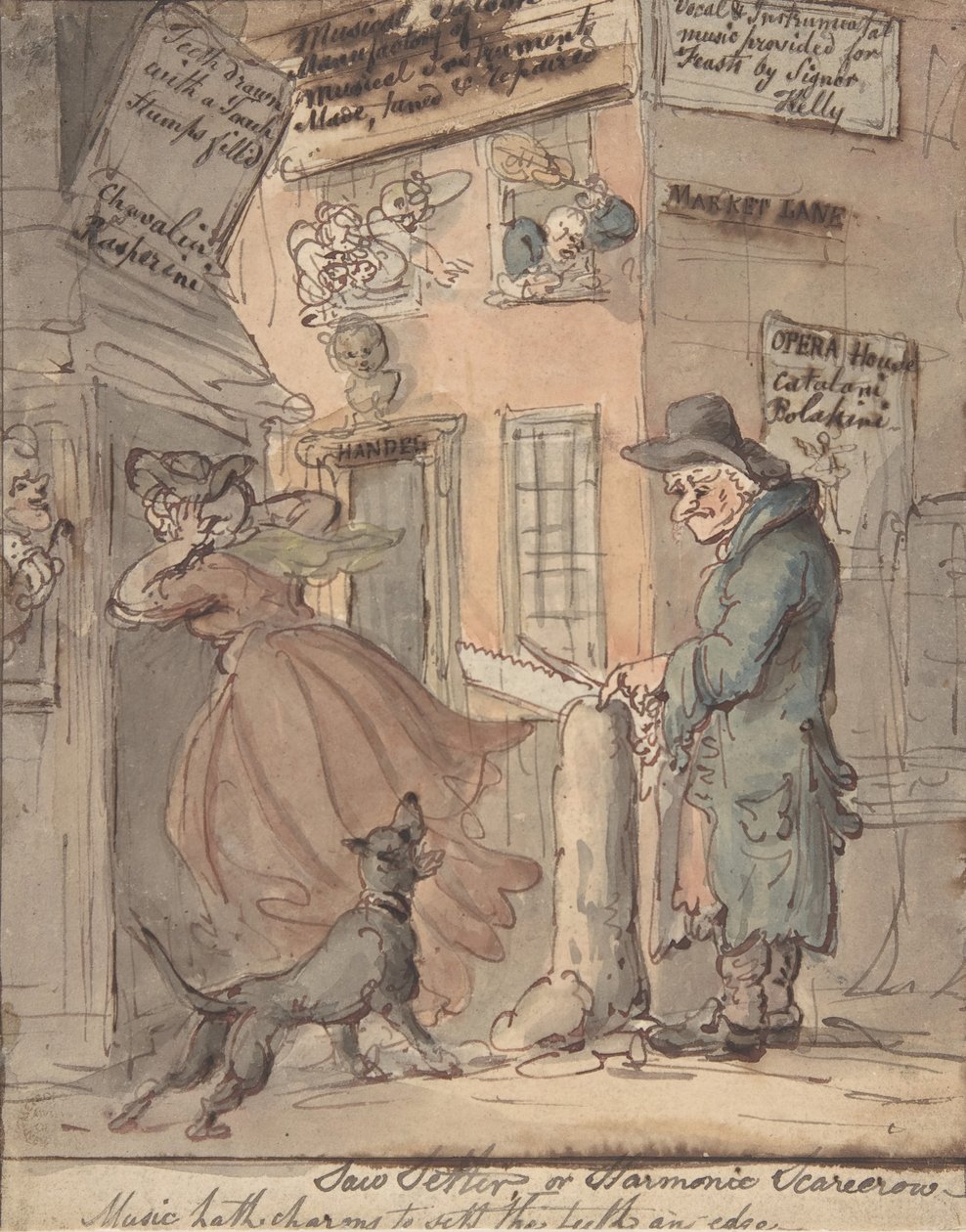 Testere Ayarlayıcı, 1780-1827. by Thomas Rowlandson