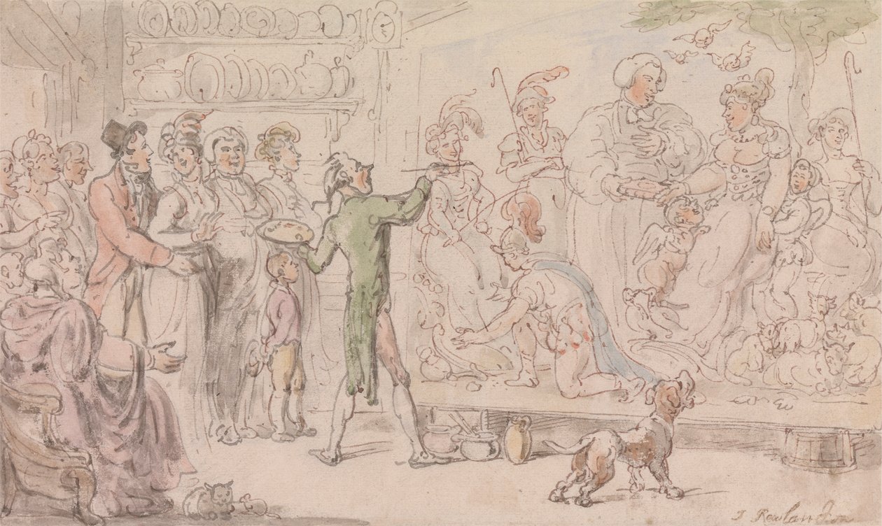 Wakefield Vekili: Aile Resmi by Thomas Rowlandson