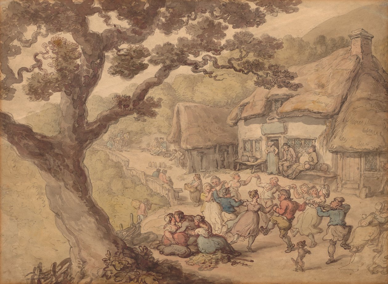 Köy Dansı by Thomas Rowlandson