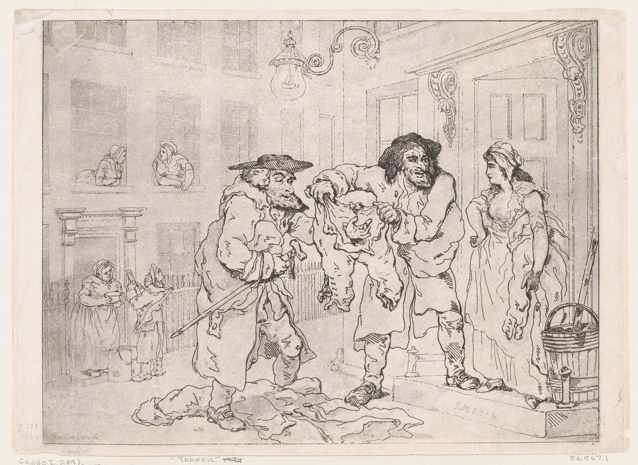 Trafik, 1791., 1791. by Thomas Rowlandson