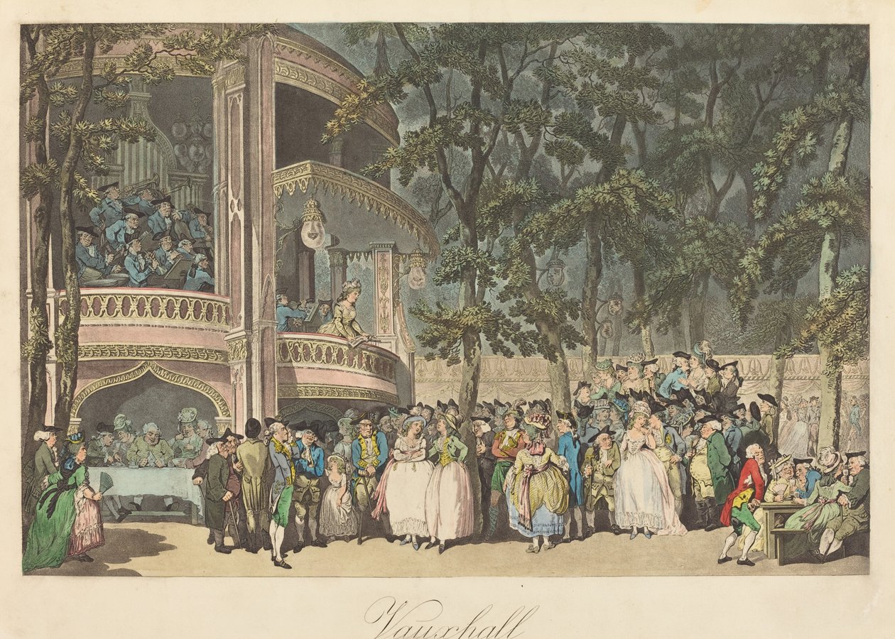 Opel Bahçeleri by Thomas Rowlandson