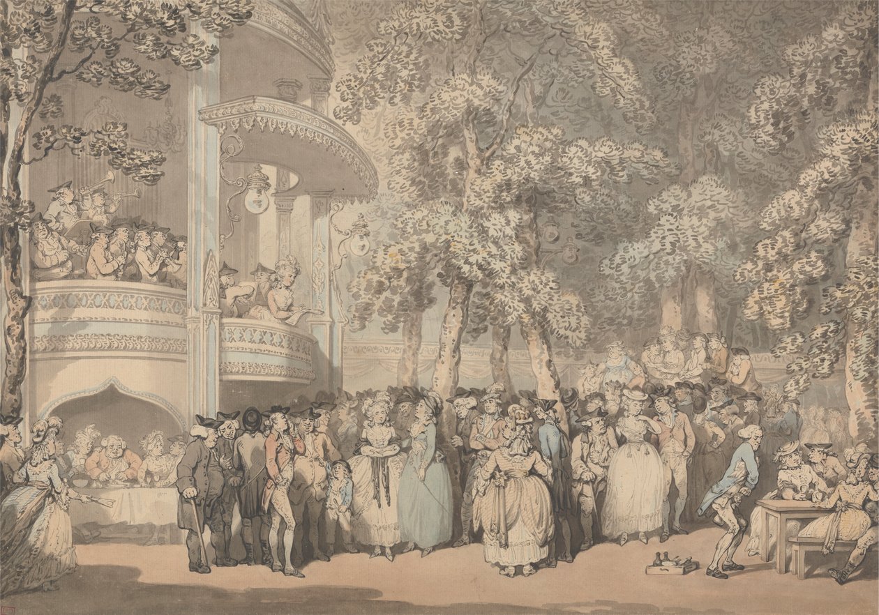 Opel Bahçeleri by Thomas Rowlandson