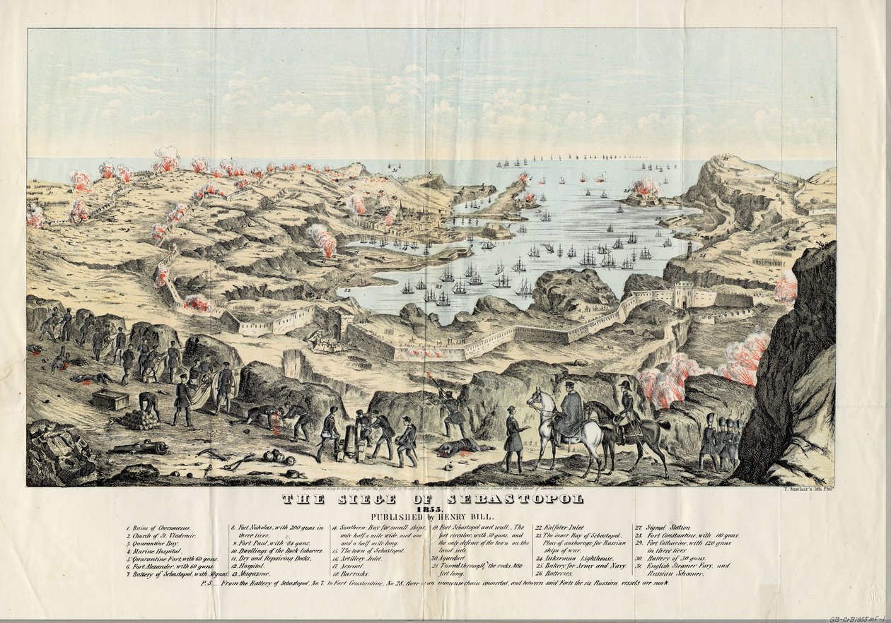 Sivastopol Kuşatması, 1855 by Thomas S. Sinclair