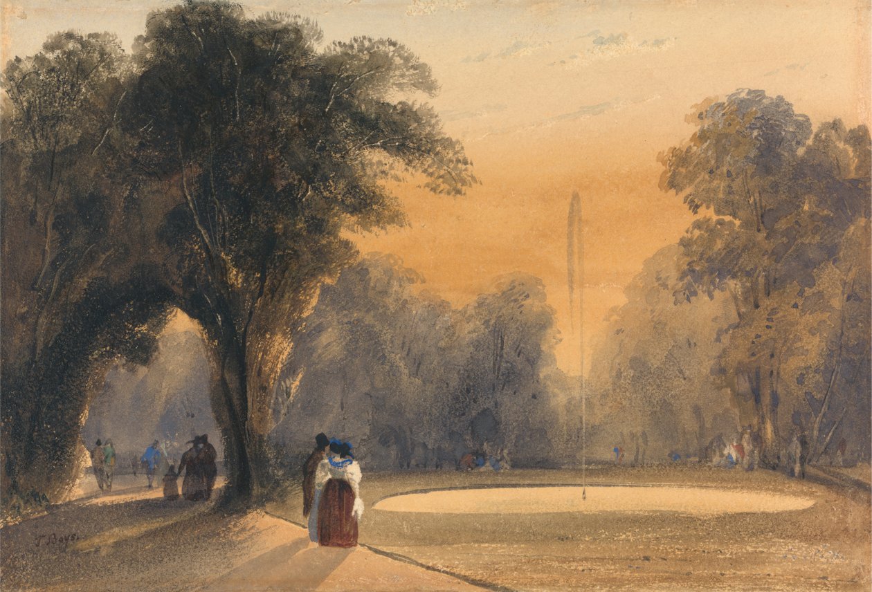 Bahçelerdeki Çeşme, Paris: Akşam by Thomas Shotter Boys