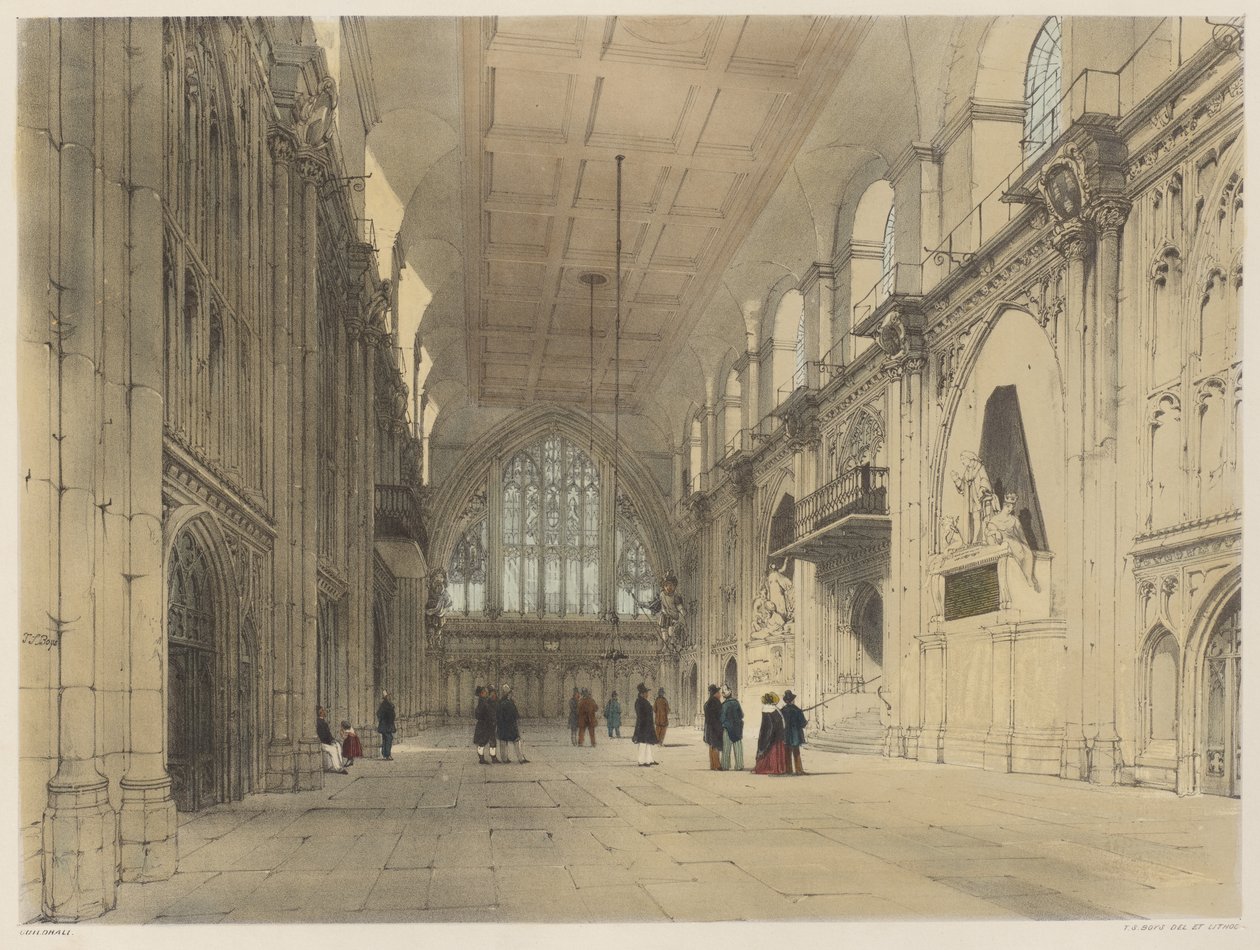 Olduğu Gibi Londra: Guildhall by Thomas Shotter Boys
