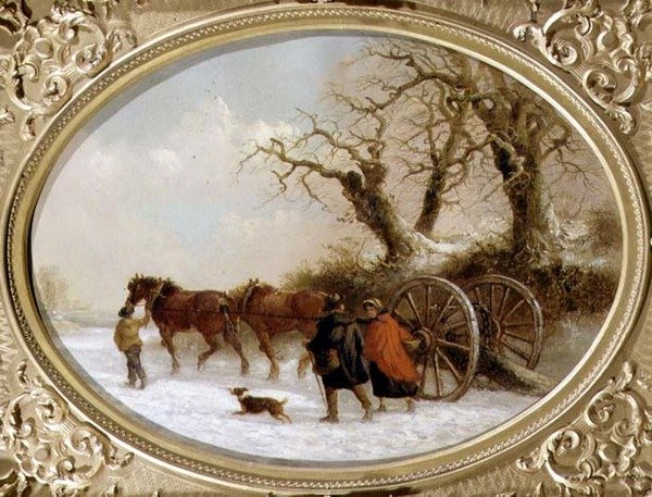 Kış (tuval üzerine yağlı boya) by Thomas Smythe