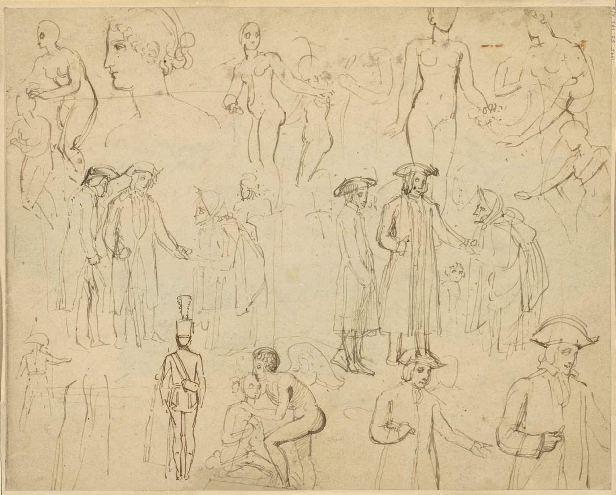 Roger de Coverley ve Çingeneler [verso] by Thomas Stothard
