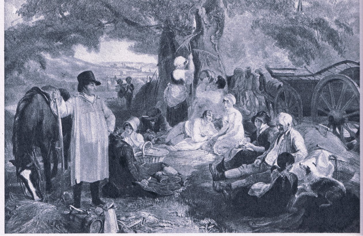 Akşam yemeğinde samancılar by Thomas Uwins